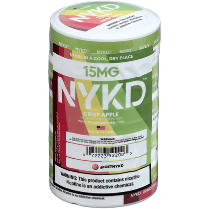 Nykd Us Nicotine Pouches Crisp Apple 15Mg 1/5 Ct.