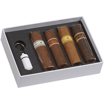 OLIVA NUB HOLIDAY SAMPLER WITH 1 NUB ELECTRIC LIGHTER 4 CIGARS