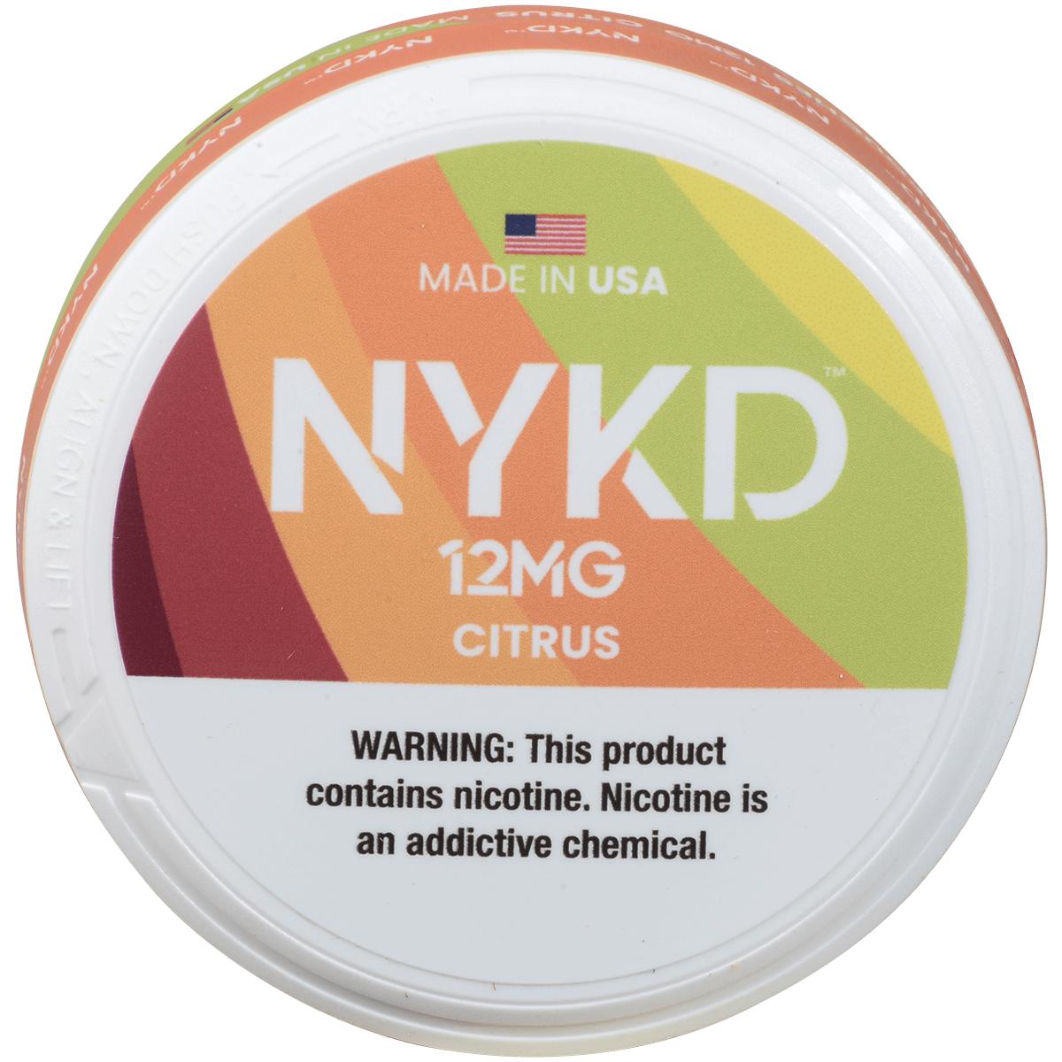 Nykd Us Nicotine Pouches Citrus 12Mg 1/5 Ct.