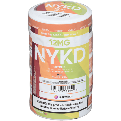 Nykd Us Nicotine Pouches Citrus 12Mg 1/5 Ct.