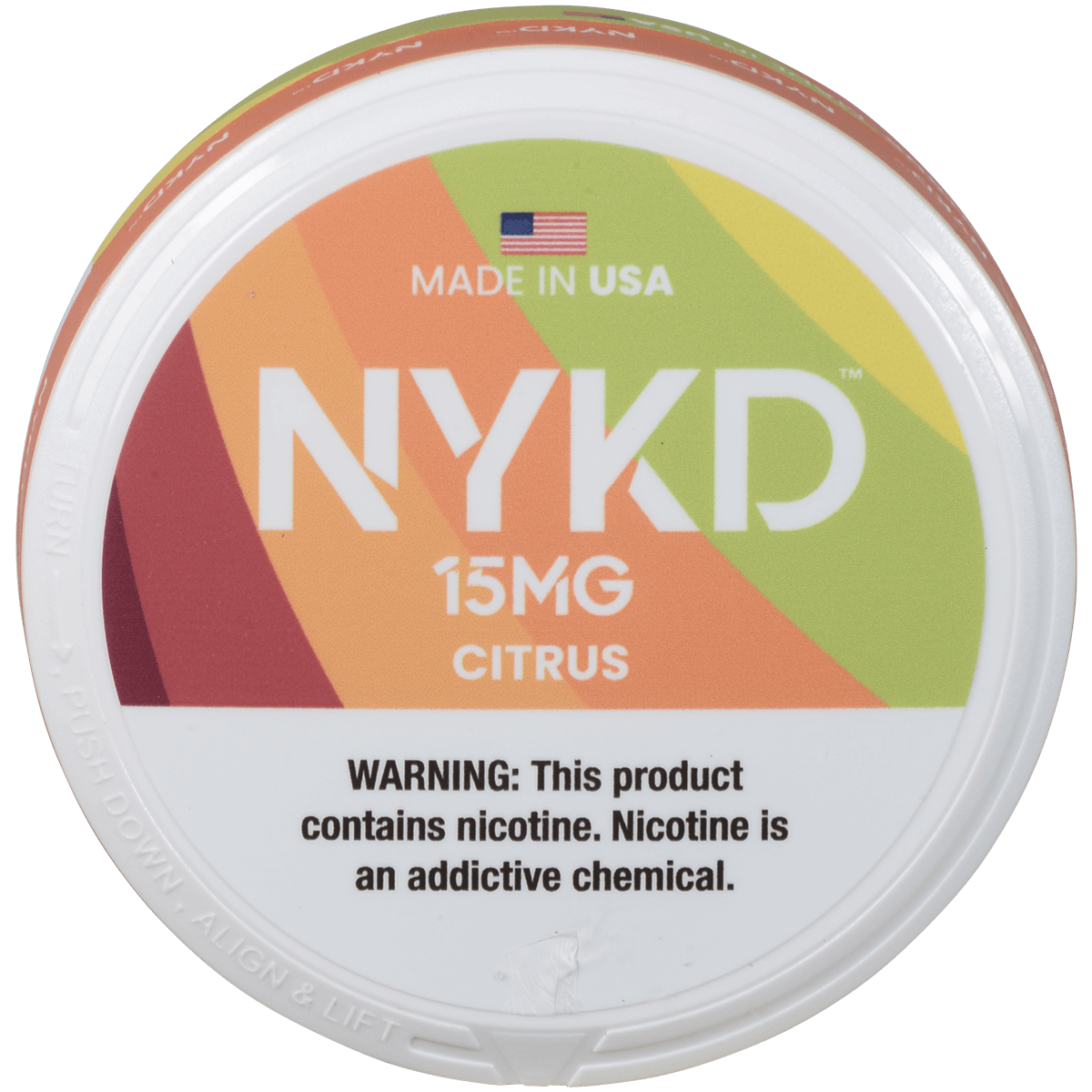 Nykd Us Nicotine Pouches Citrus 15Mg 1/5 Ct.