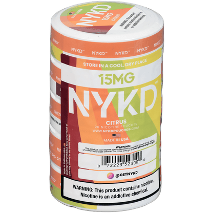 Nykd Us Nicotine Pouches Citrus 15Mg 1/5 Ct.