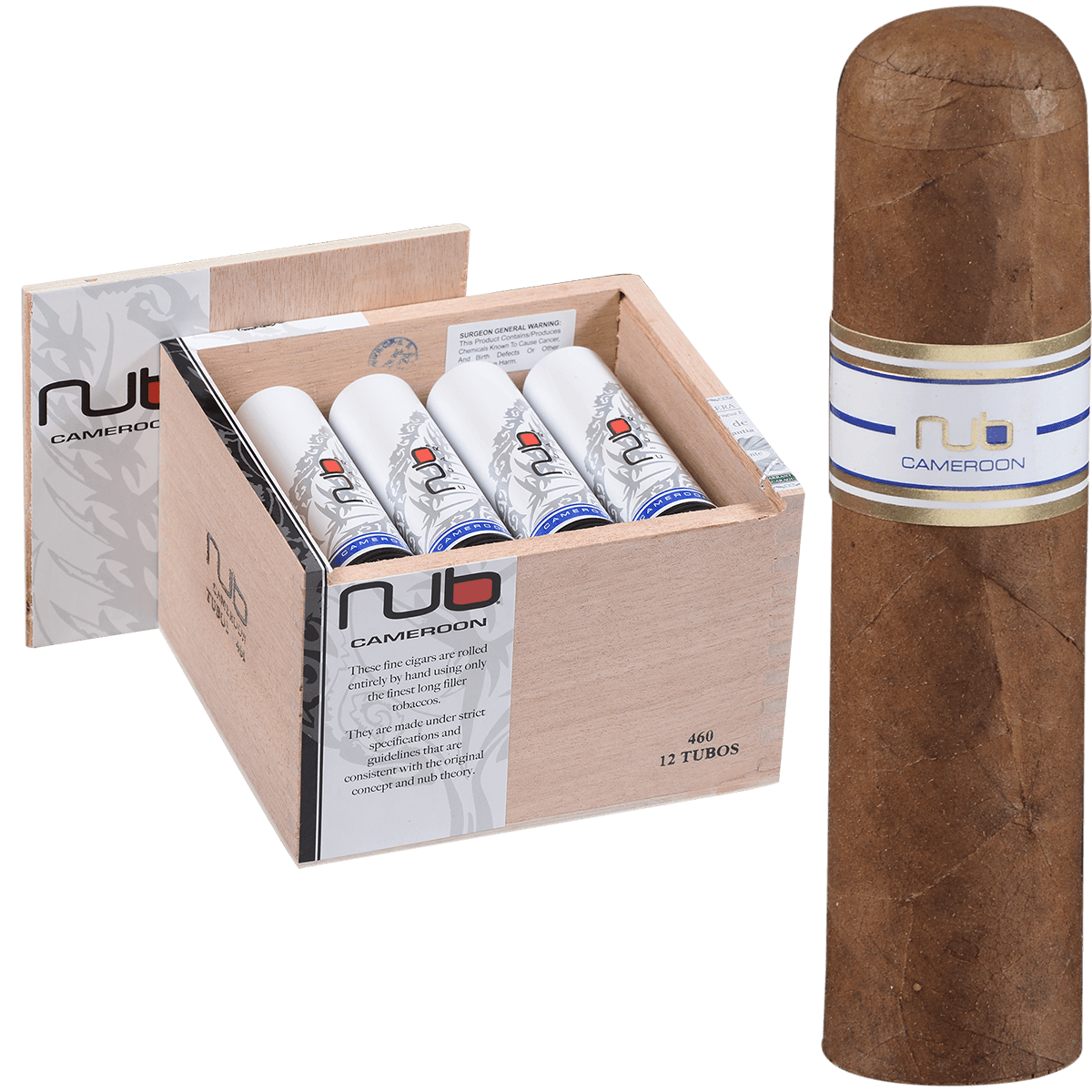 Nub Cameroon Tubo 12 Ct. Box 4.00X60