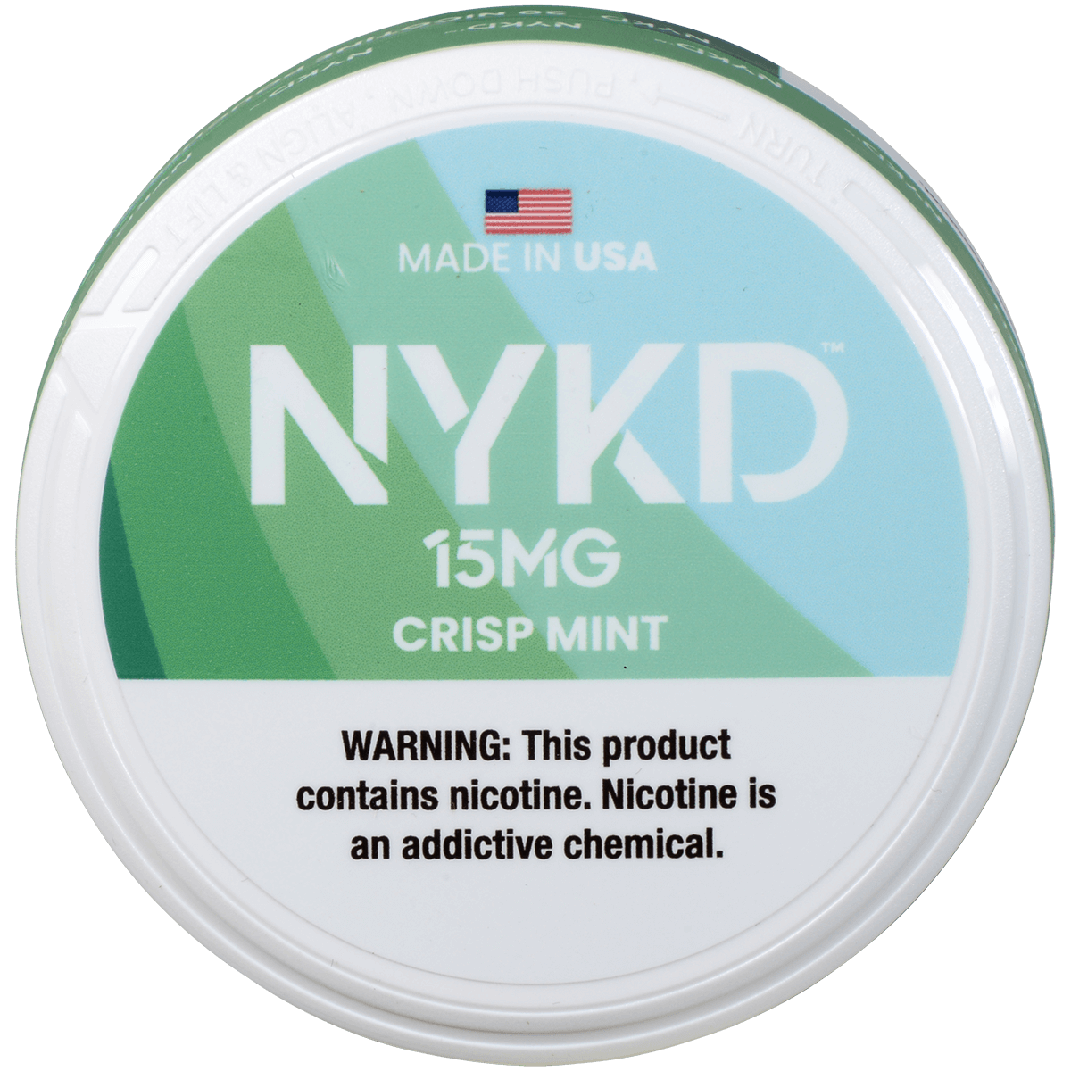 Nykd Us Nicotine Pouches Crisp Mint 15Mg 1/5 Ct.