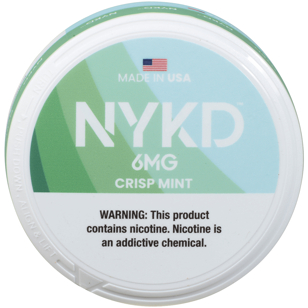 Nykd Us Nicotine Pouches Crisp Mint 6Mg 1/5 Ct.