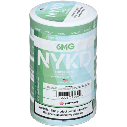 Nykd Us Nicotine Pouches Crisp Mint 6Mg 1/5 Ct.