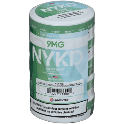 Nykd Us Nicotine Pouches Crisp Mint 9Mg 1/5 Ct.