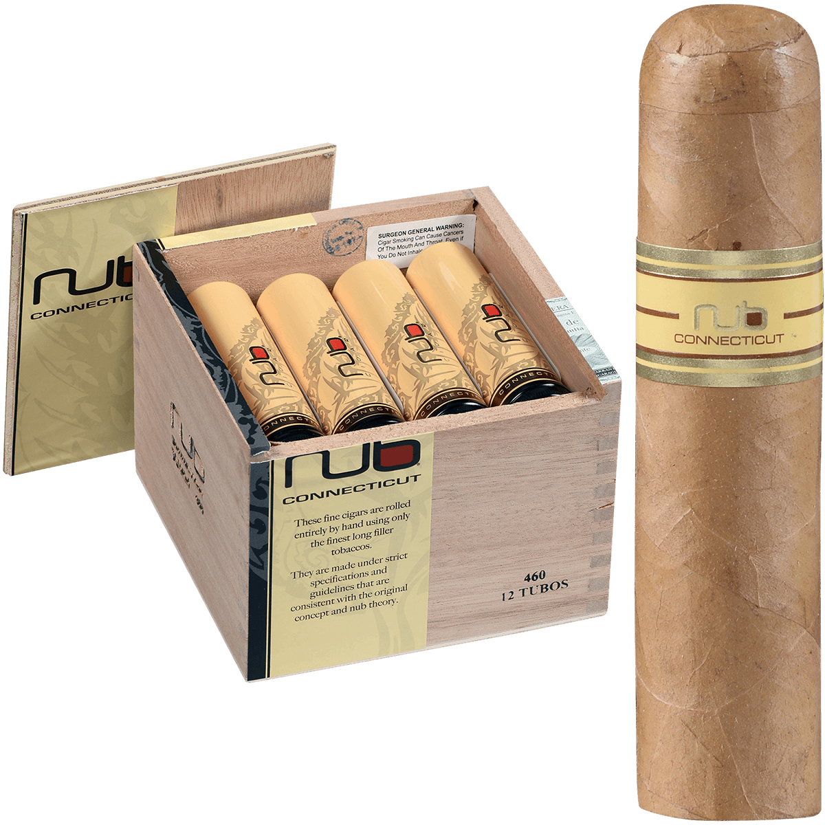Nub Connecticut Tubo 12 Ct. Box 4.00X60