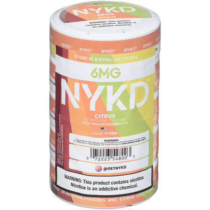Nykd Us Nicotine Pouches Citrus 6Mg 1/5 Ct.