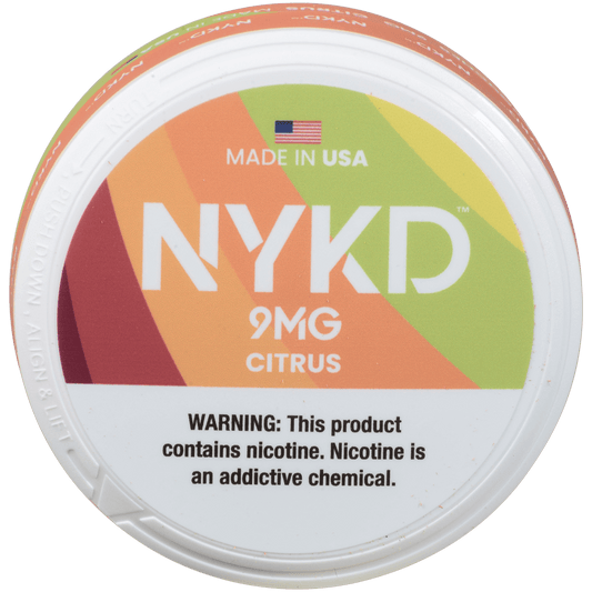 Nykd Us Nicotine Pouches Citrus 9Mg 1/5 Ct.