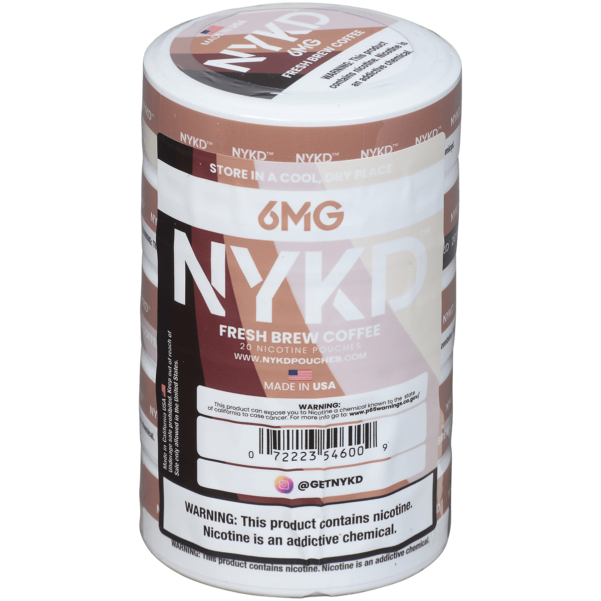 Nykd Us Nicotine Pouches Fresh Brew Coffee 6Mg 1/5 Ct.