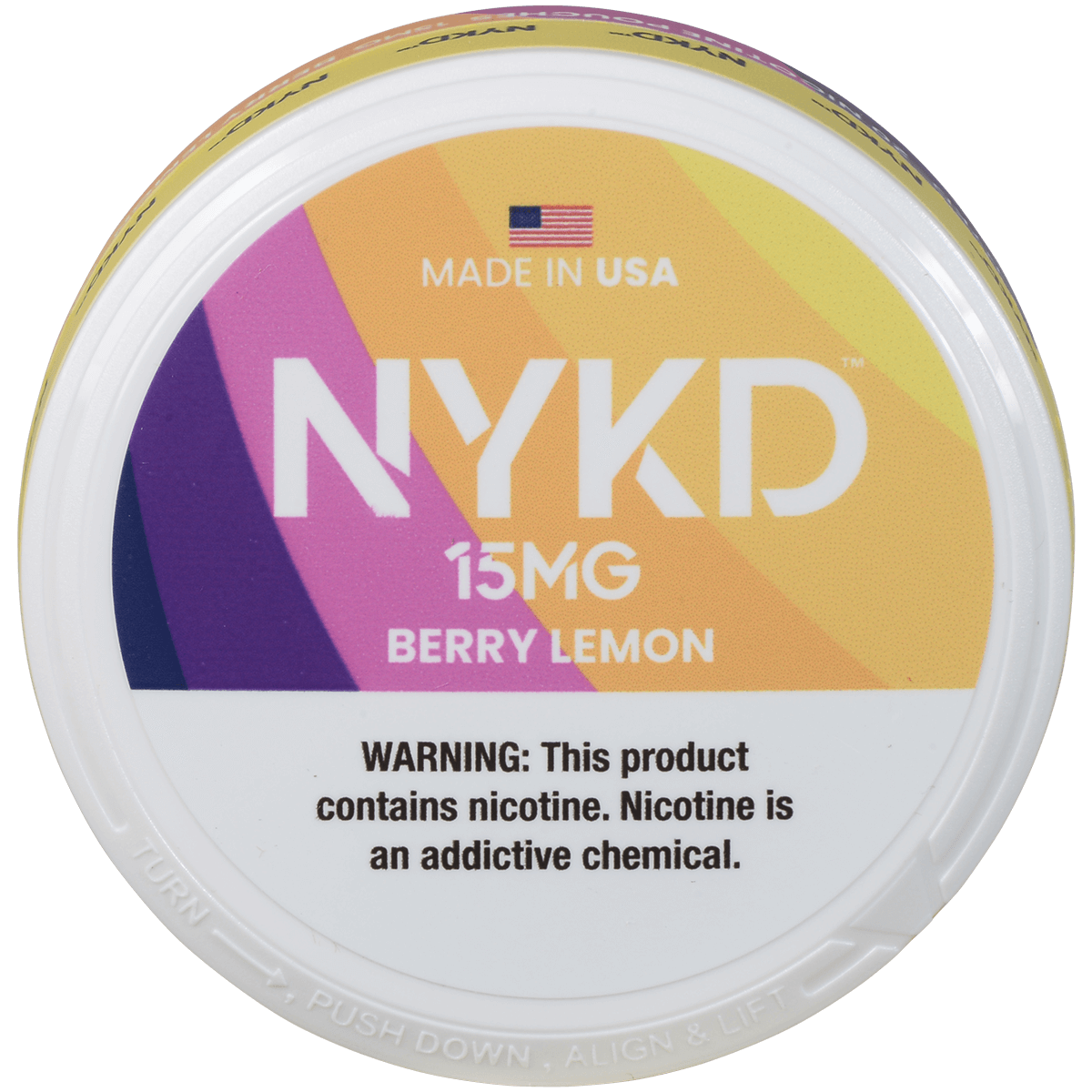 Nykd Us Nicotine Pouches Berry Lemon 15Mg 1/5 Ct.
