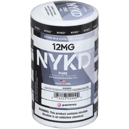 Nykd Us Nicotine Pouches Pure Unflavored 12Mg 1/5 Ct.