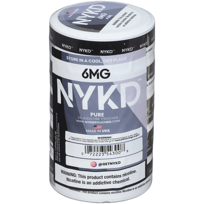 Nykd Us Nicotine Pouches Pure Unflavored 6Mg 1/5 Ct.