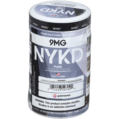Nykd Us Nicotine Pouches Pure Unflavored 9Mg 1/5 Ct.