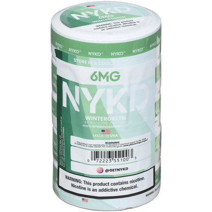 Nykd Us Nicotine Pouches Wintergreen 6Mg 1/5 Ct.