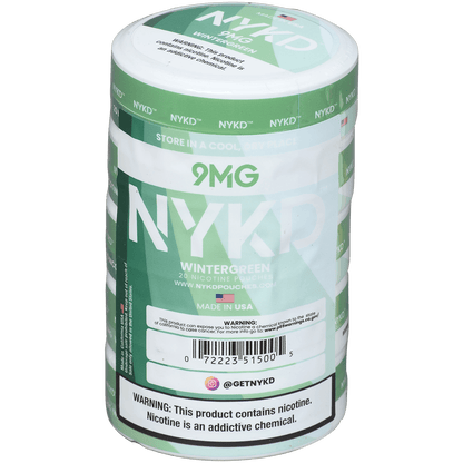 Nykd Us Nicotine Pouches Wintergreen 9Mg 1/5 Ct.