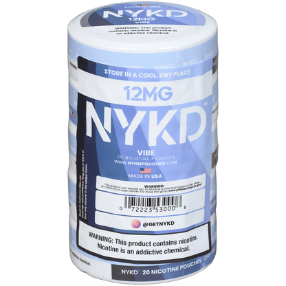 Nykd Us Nicotine Pouches Vibe Unflavored 12Mg 1/5 Ct.