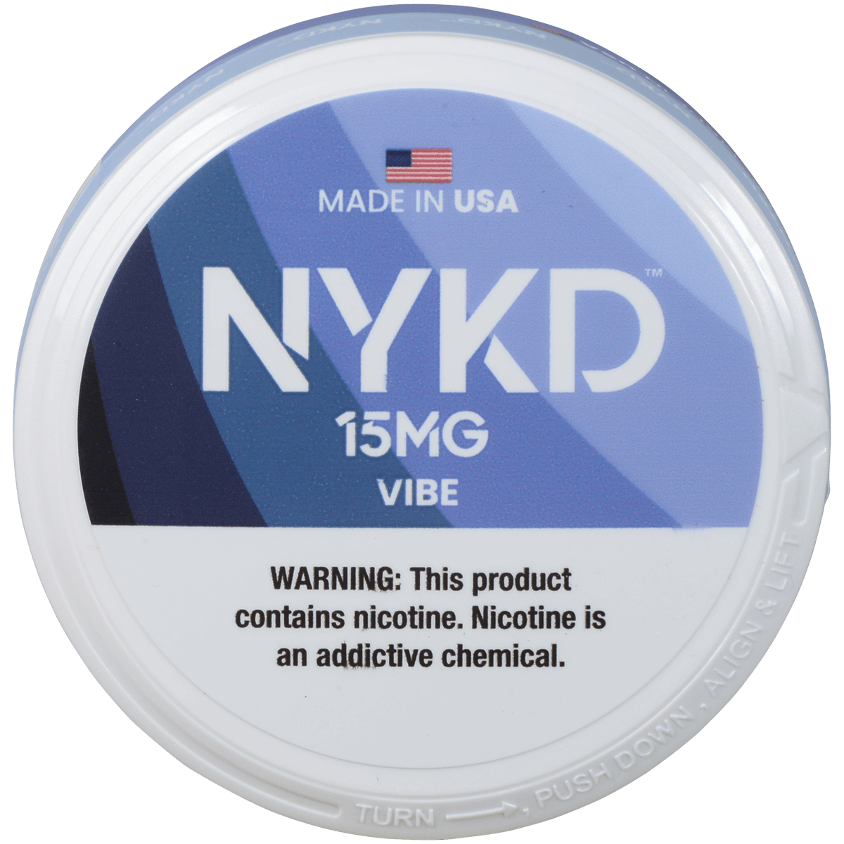 Nykd Us Nicotine Pouches Vibe Unflavored 15Mg 1/5 Ct.