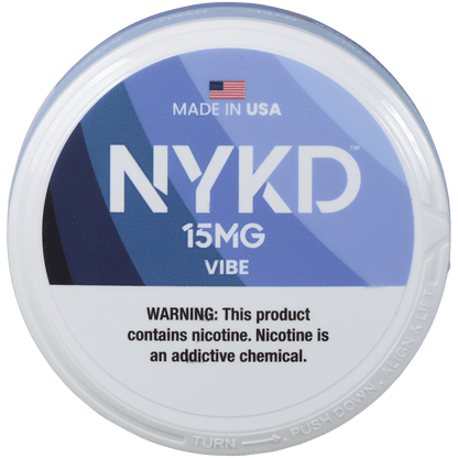 Nykd Us Nicotine Pouches Vibe Unflavored 15Mg 1/5 Ct.