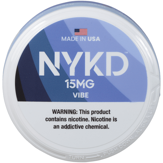 Nykd Us Nicotine Pouches Vibe Unflavored 15Mg 1/5 Ct.