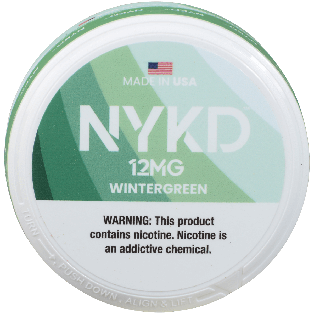 Nykd Us Nicotine Pouches Wintergreen 12Mg 1/5 Ct.