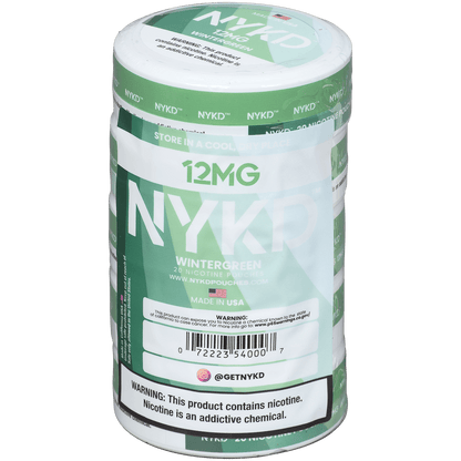 Nykd Us Nicotine Pouches Wintergreen 12Mg 1/5 Ct.
