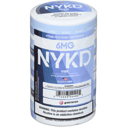 Nykd Us Nicotine Pouches Vibe Unflavored 6Mg 1/5 Ct.