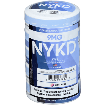 Nykd Us Nicotine Pouches Vibe Unflavored 9Mg 1/5 Ct.