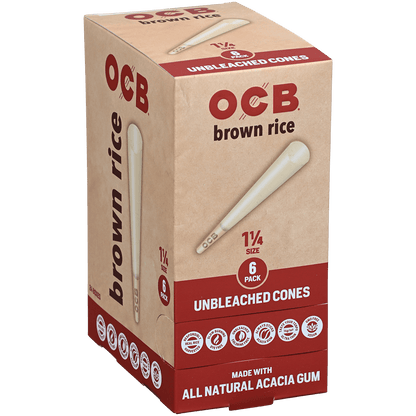 OCB BROWN RICE CONES 1 1/4 24/6 CT.
