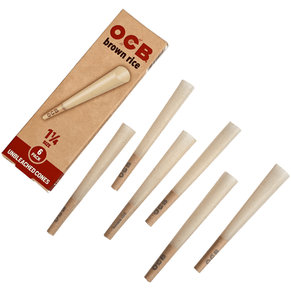 OCB BROWN RICE CONES 1 1/4 24/6 CT.