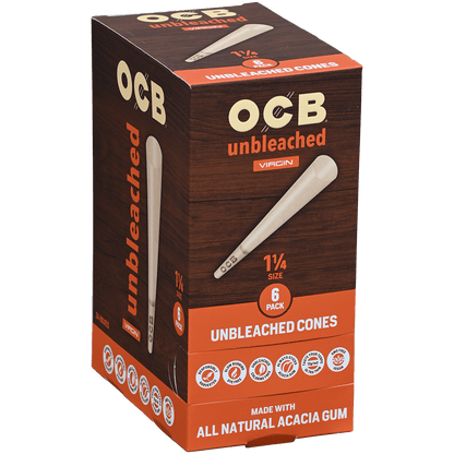 OCB UNBLEACHED CONES 1 1/4 24/6 CT.