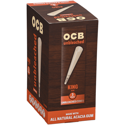 OCB UNBLEACHED CONES KING SIZE 24/3 CT.