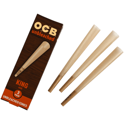 OCB UNBLEACHED CONES KING SIZE 24/3 CT.