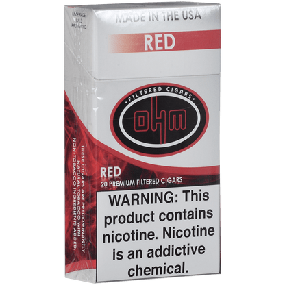 Ohm Filter Cigars Red 10/20 Carton