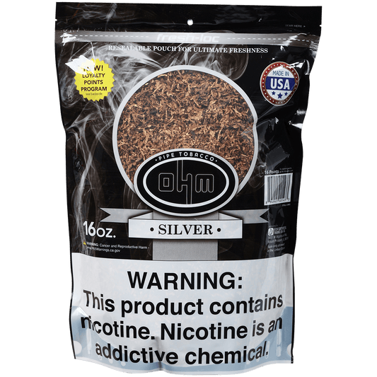 Ohm Pipe Tobacco Silver 16 Oz. Bag