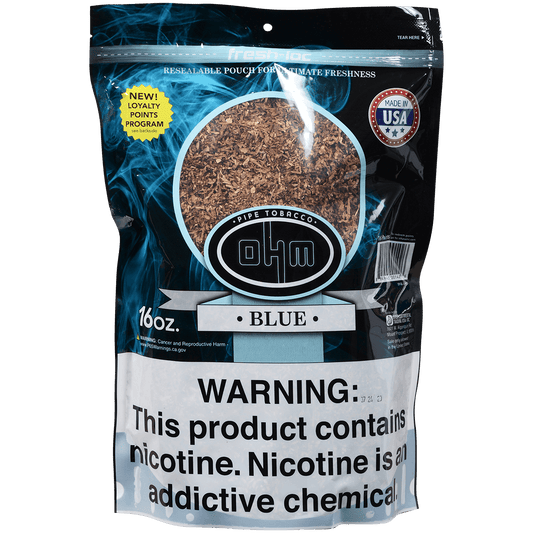 Ohm Pipe Tobacco Blue 16 Oz. Bag