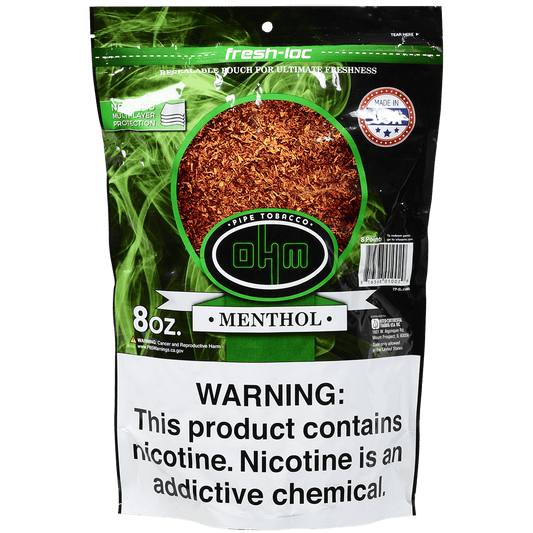 Ohm Pipe Tobacco Menthol 8 Oz. Bag