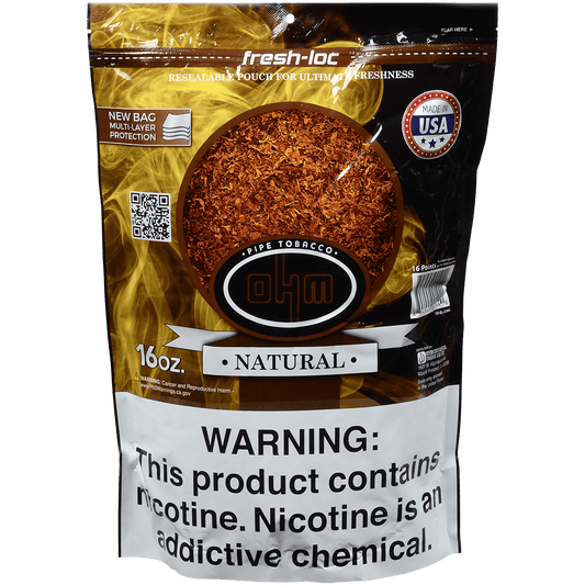 Ohm Pipe Tobacco Natural 16 Oz. Bag