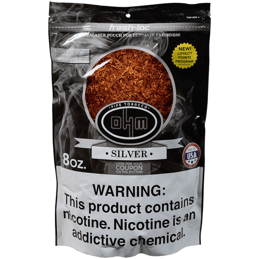 Ohm Pipe Tobacco Silver 8 Oz. Bag