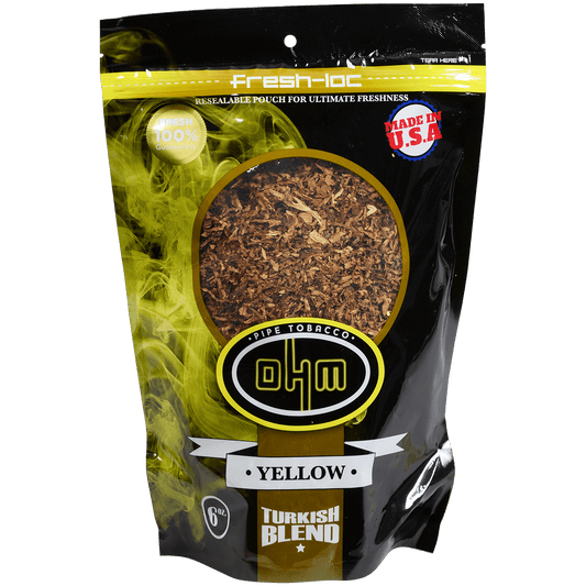 Ohm Pipe Tobacco Turkish Yellow 6 Oz. Bag