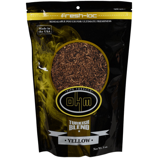 Ohm Pipe Tobacco Turkish Yellow 8 Oz. Bag