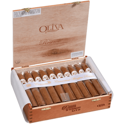 Oliva Connecticut Wrapper Reserve Torpedo 20 Ct. Box 6.50X52