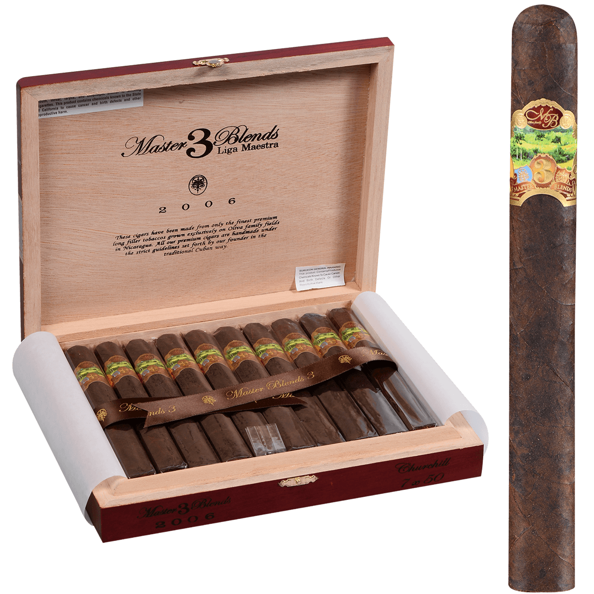 Oliva Master Blends 3 Churchill 20 Ct. Box 7.00X50