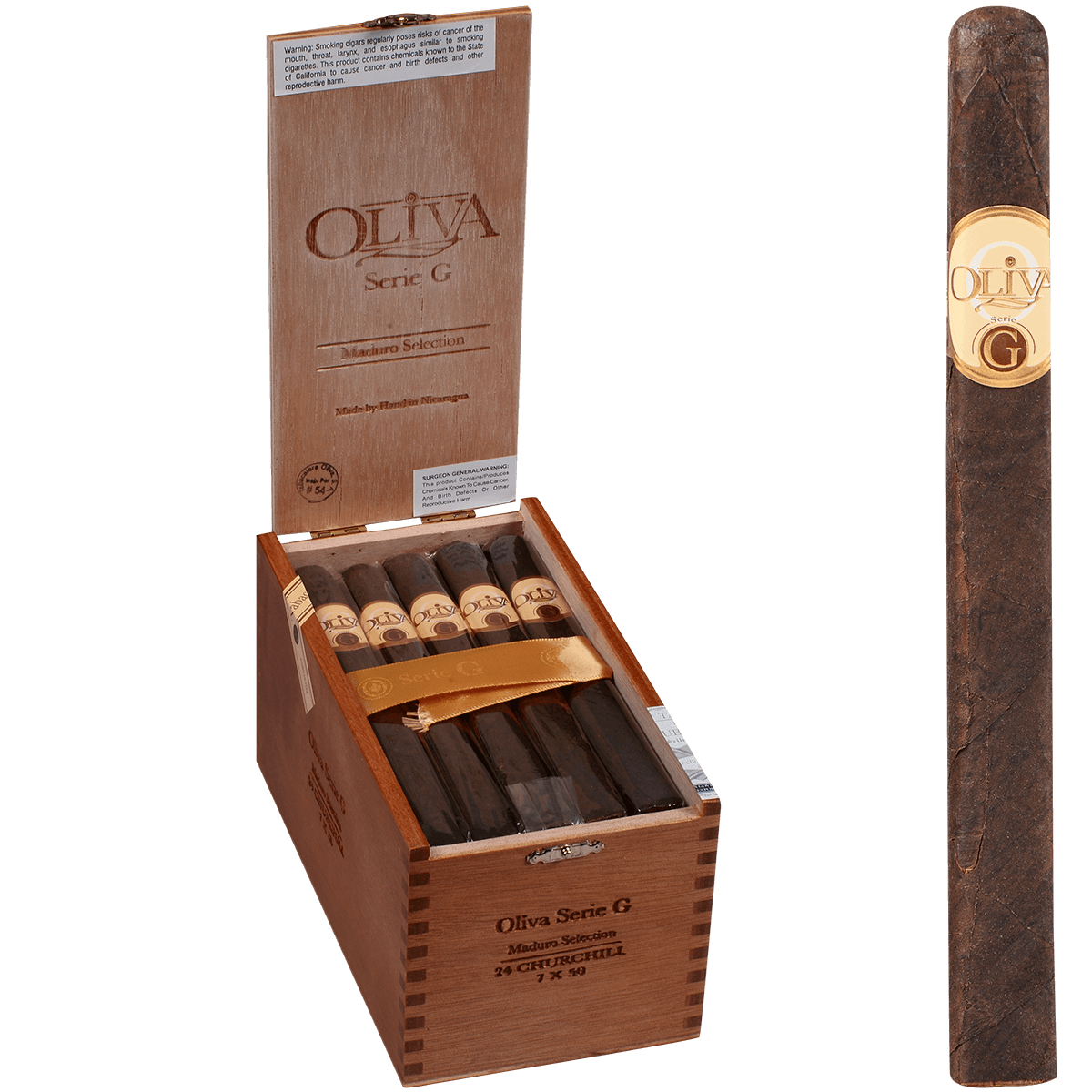 Oliva Serie G Maduro Churchill 24 Ct. Box 7.00X50