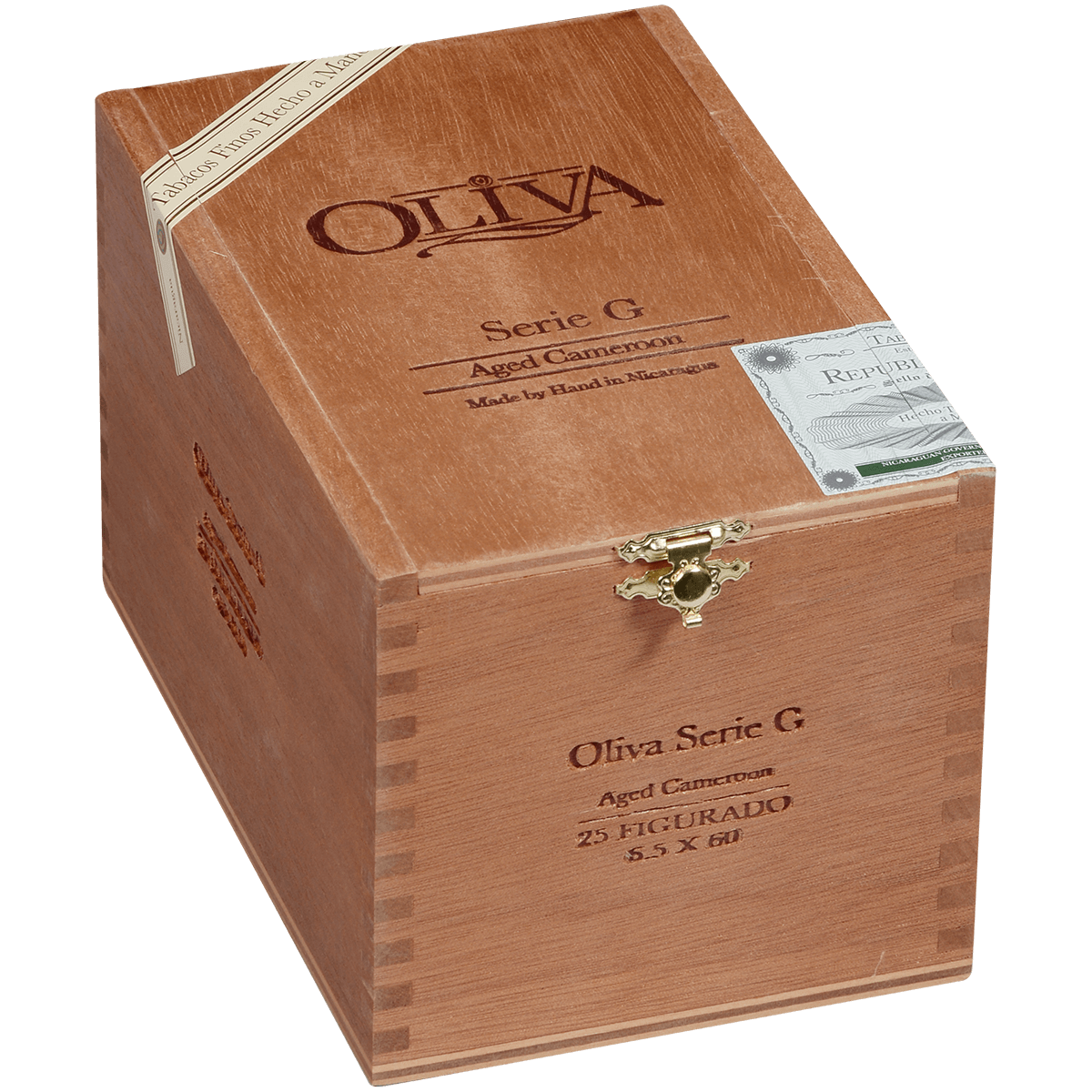 Oliva Serie G Cameroon Figurado 25 Ct. Box 6.50X60