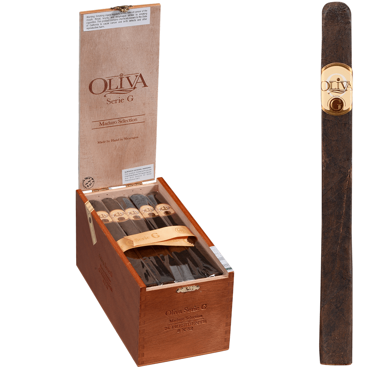 Oliva Serie G Maduro Presidente 24 Ct. Box 8.00X52