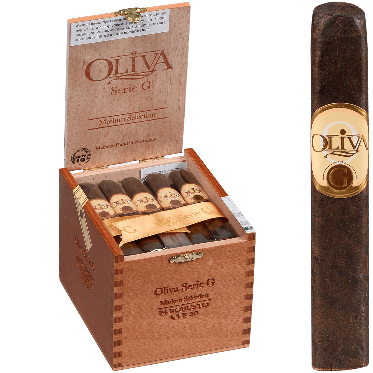 Oliva Serie G Maduro Robusto 24 Ct. Box 4.50X50
