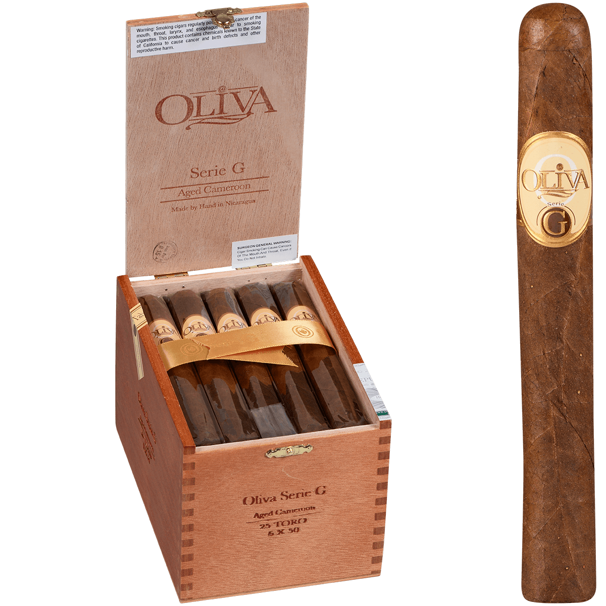 Oliva Serie G Cameroon Toro 25 Ct. Box 6.00X50