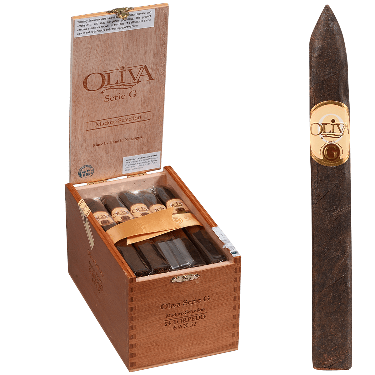 Oliva Serie G Maduro Torpedo 24 Ct. Box 6.50X52